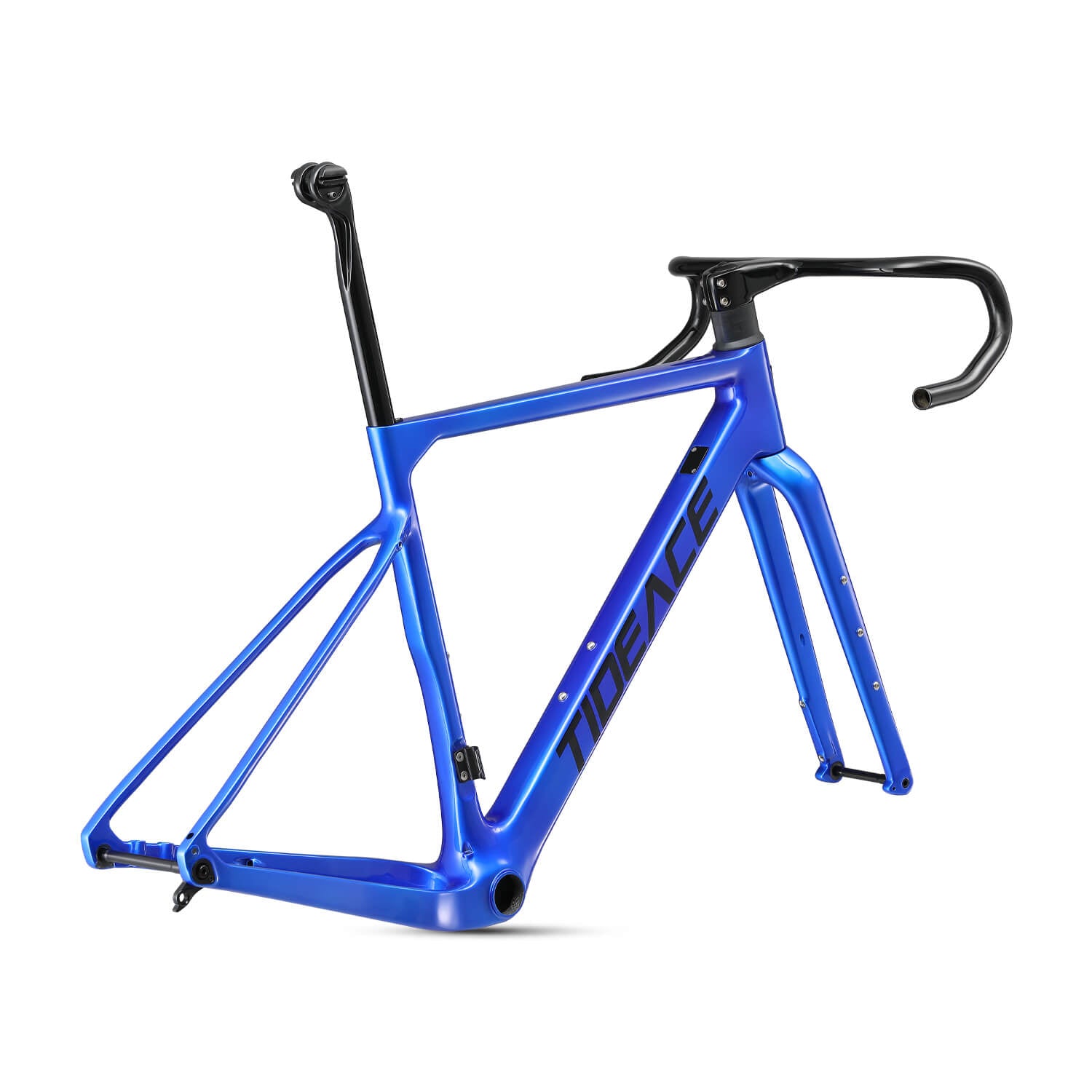 T1000 Carbon Fiber Gravel Road Bike Frame Super Light in Blue Color