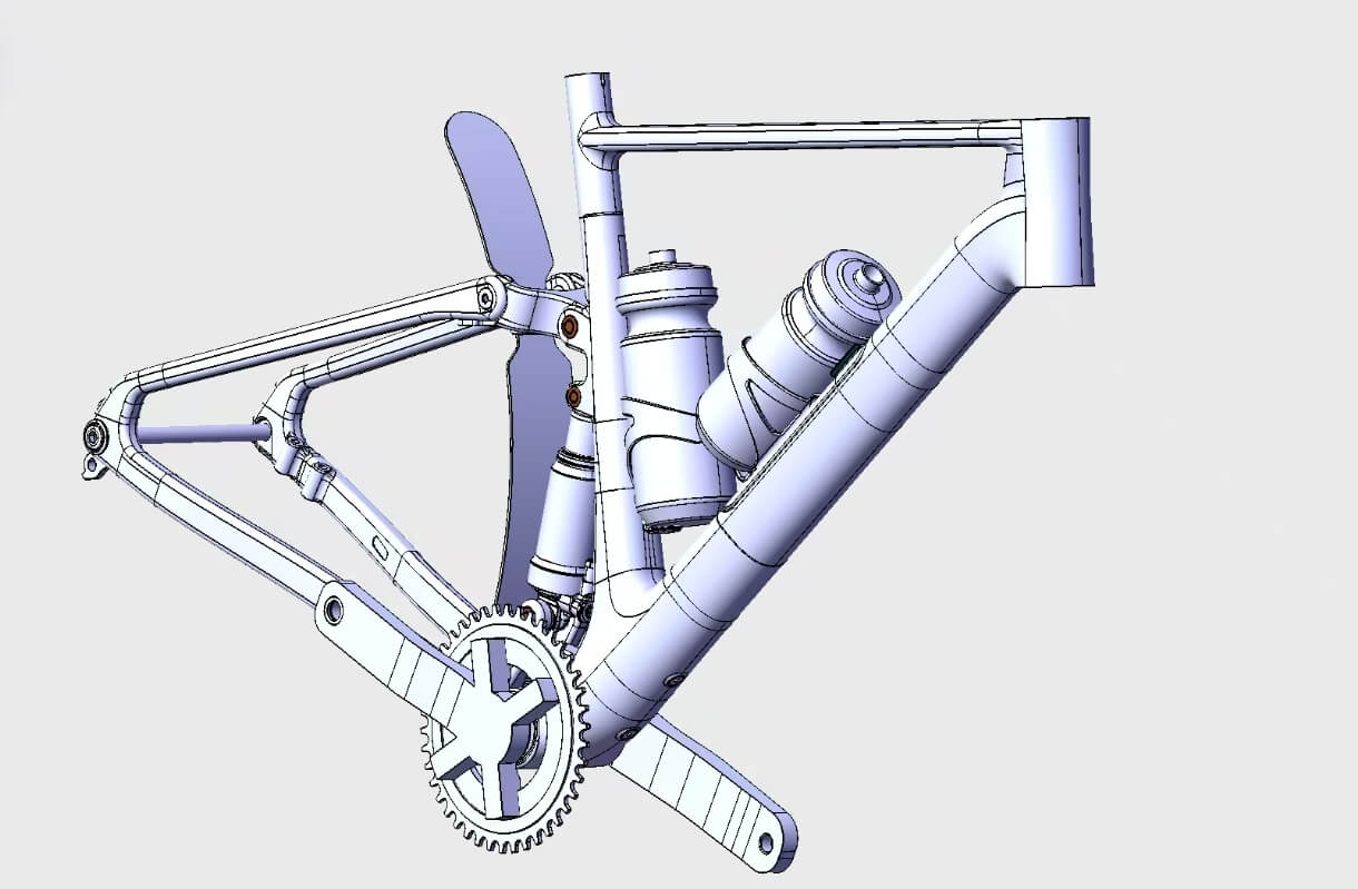 GV202 Carbon Full Suspension Gravel Bike Frame – TIDEACEBIKE