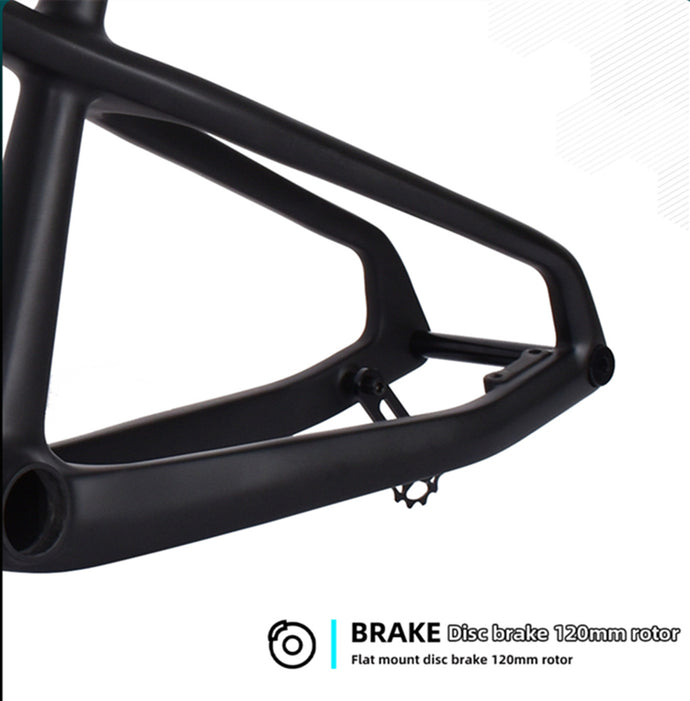 flat mount disc brake bmx bike frame