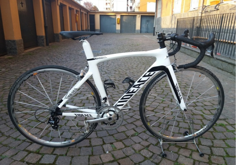 white carbon fiber road bike frame