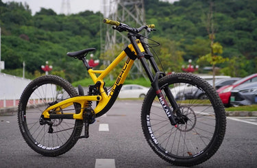 Carbon full suspension mountain bicycle frameset