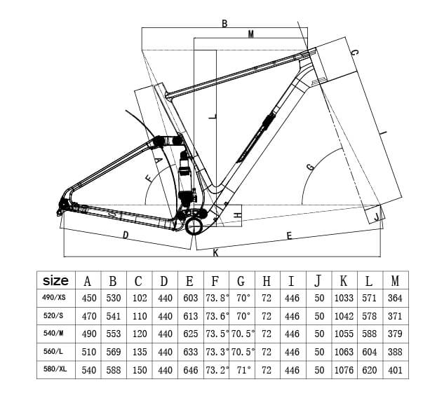 carbon china gravel frame