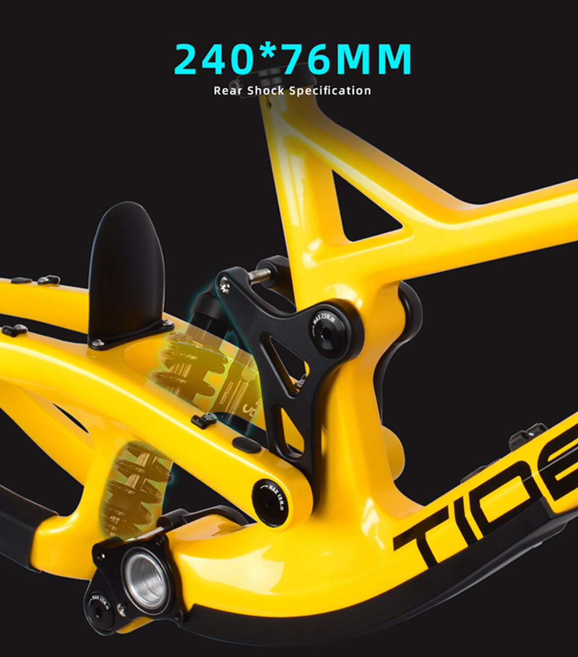 27.5er Full Carbon FM-DH966 Downhill Suspension Bike Frame MTB Frames ...