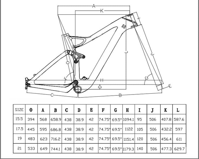 full suspension mountain bike frame