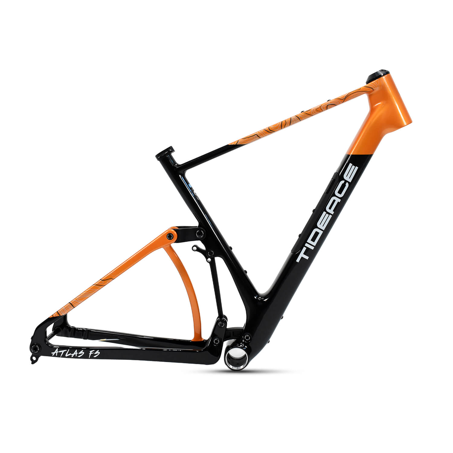 full suspension gravel bike GV202 Carbon Full Suspension Gravel Bike Frame 54cm / Black matt without logo