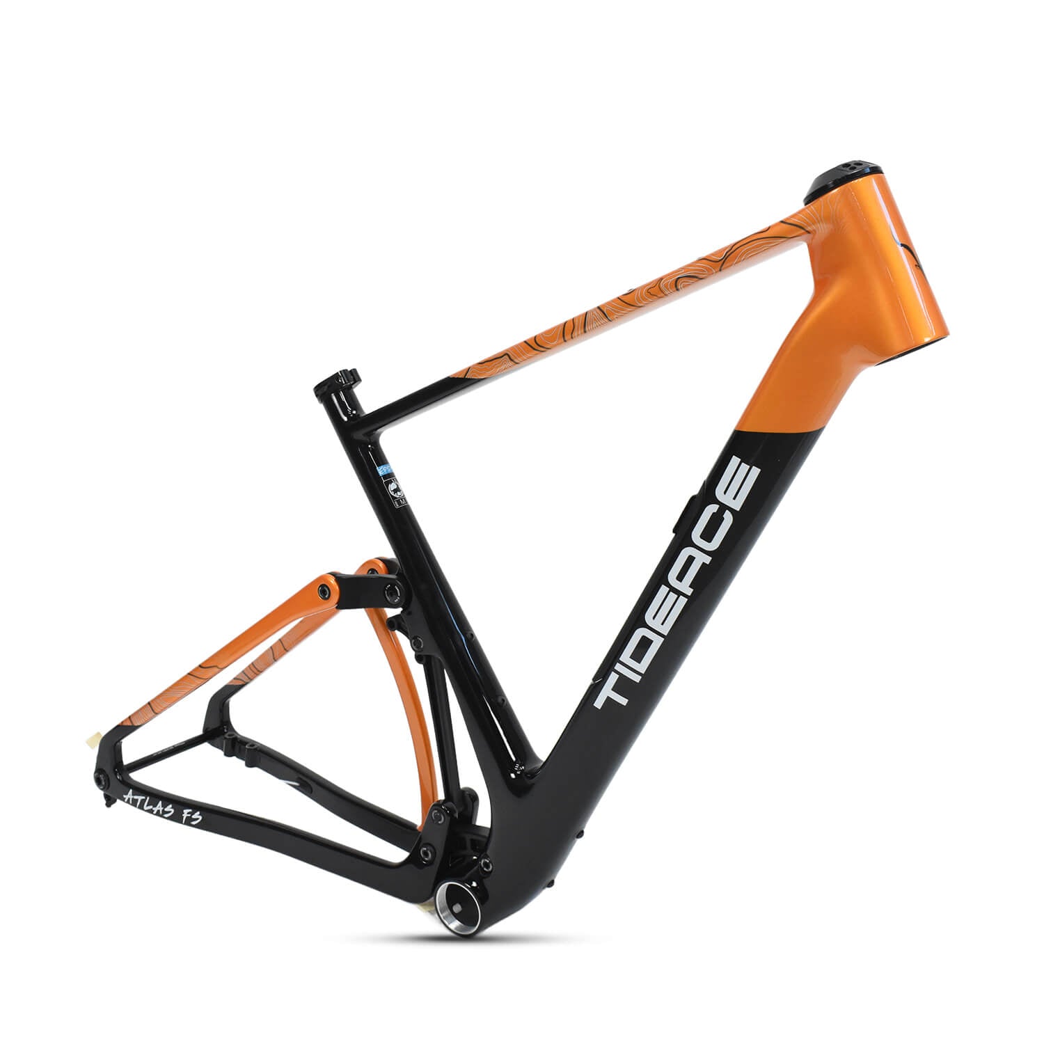 best gravel bikes with suspension GV202 Carbon Full Suspension Gravel Bike Frame 54cm / Black matt without logo